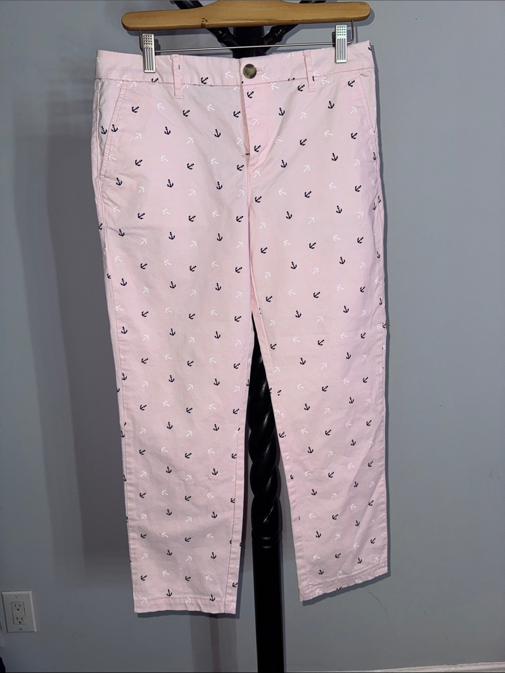 Pink Anchor-Print Pants 7.1T
